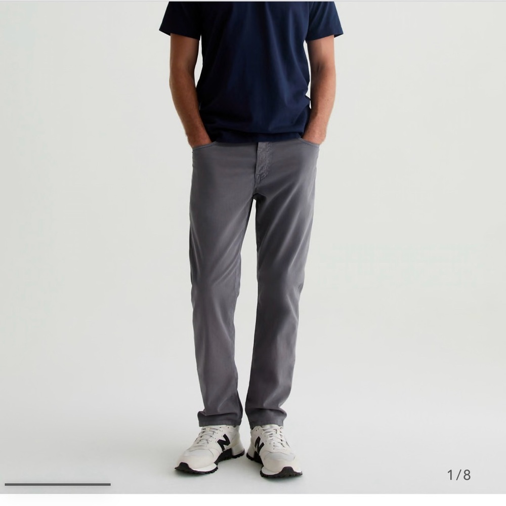 AG Adriano Goldschmied Gray Slim Straight Graduate SUD Jeans